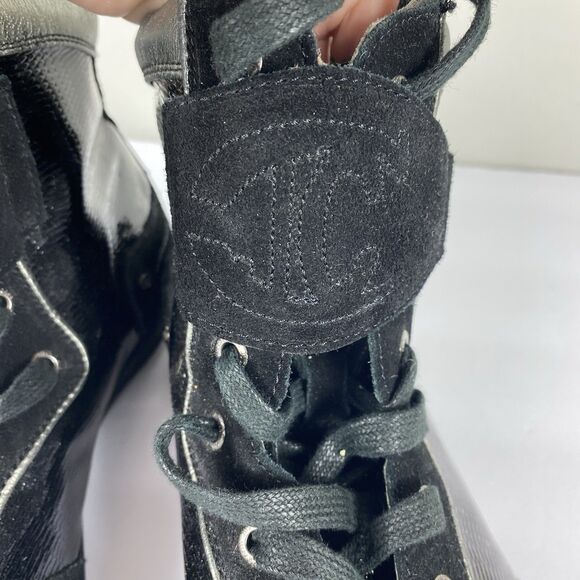 Just Cavalli Mens Boxer Sneaker Boots Sz 9 / 42 EU Y2K High Top Lace Up Shoes - Picture 3 of 10